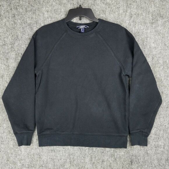 Lands End Sweatshirt Womens S Black Oversized Pullover Sweater Workout‎ Hiking - Picture 1 of 9